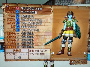 ドラクエX・現在の装備
